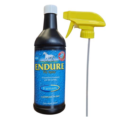 Potřeby pro koně: Repelent Farnam Endure Sweat-Resistant Fly 946 ml Repelent proti hmyzu Farnam Endure Fly Spray, 946 ml