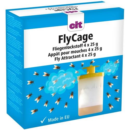 Náhradní náplň 4×25 g pro lapač much FlyCage3 s lákavou látkou 30465 Lapač much s lákavou látkou - náhradní náplň.