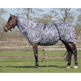 Ekzémová deka QHP s krkem, zebra