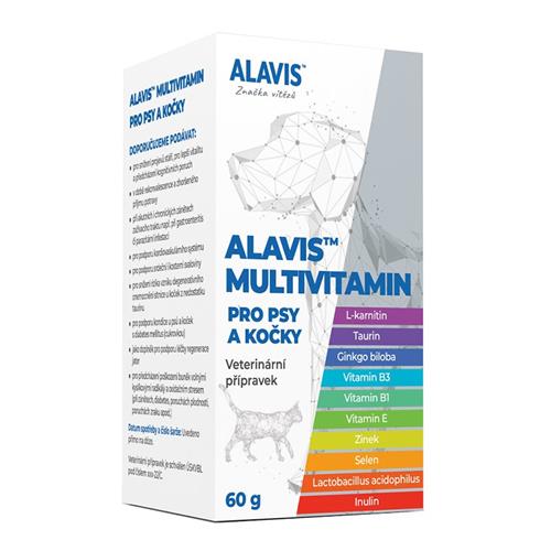 ALAVIS Multivitamin pro psy a kočky 60 g ALAVIS Multivitamin pro psy a kočky 60 g.