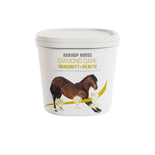 Minerální doplněk Mikrop Horse Diamond Care Immunity+Health, 1,5 kg Minerální doplněk Mikrop Horse Diamond Care Immunity+Health, 1,5 kg