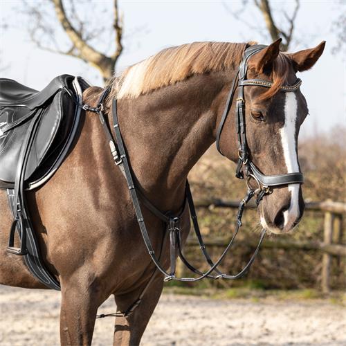 Poprsník QHP Basic pro, černý - vel. Pony Poprsník QHP Basic pro, černý, Pony