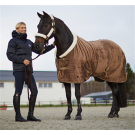 Deka odpocovací Horze Lincoln, hnědá, 125 cm