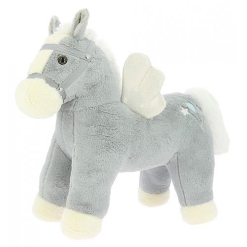 Plyšový koník Equi-kids Ailes, stojící - 48 cm, šedý Plyšový koník Equi-kids Ailes, stojící - 48 cm, šedý