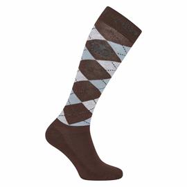 Jezdecké podkolenky HV Polo Argyle, mocca