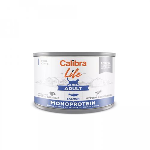 Calibra Cat Life konzerva Adult Salmon, 200 g Calibra Cat Life konzerva Adult Salmon, losos, 200 g