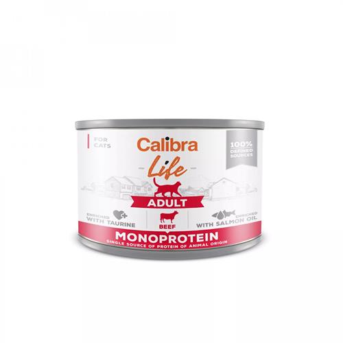 Calibra Cat Life konzerva Adult Beef, 200 g Calibra Cat Life konzerva Adult Beef, 200 g