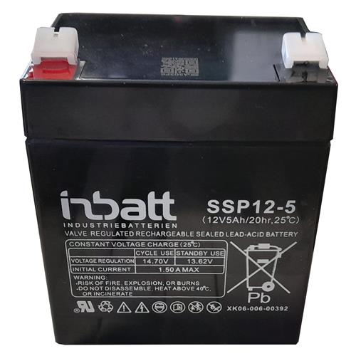 Náhradní baterie AGM 12V, 5 Ah pro elektrický ohradník AKO Sun Power S 250 Náhradní baterie AGM 12V, 5 Ah pro elektrický ohradník AKO Sun Power S 250