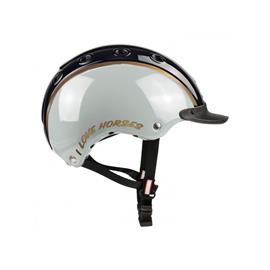 Přilba jezdecká CASCO Nori černo-bílá, vel. S  52-56 cm