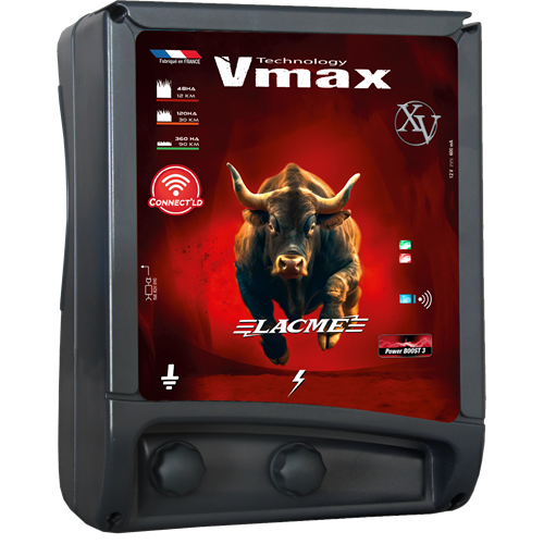 Zdroj pro elektrický ohradník LACME VMAX XV, Connect'LD, kombinovaný, 5 J Zdroj pro elektrický ohradník LACME VMAX XV, Connect'LD, kombinovaný, 15 J