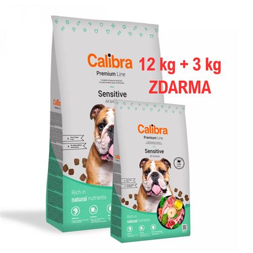 Calibra Dog Premium Line Adult Sensitive Lamb 12 kg + 3 kg Zdarma Calibra Dog Premium Line Adult Sensitive Lamb 12 kg + 3 kg Zdarma