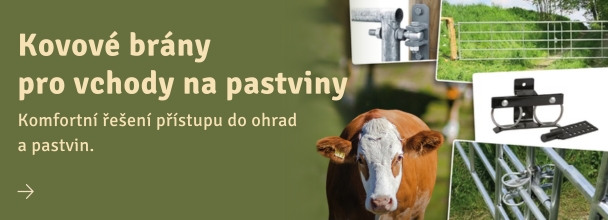 Kovové brány na pastviny