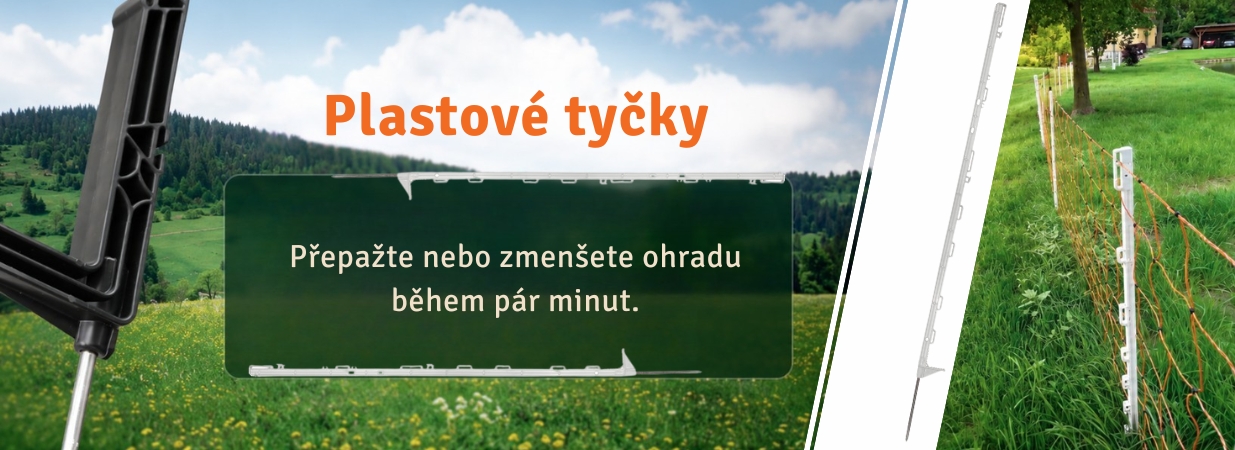 Plastové tyčky k ohradníkům