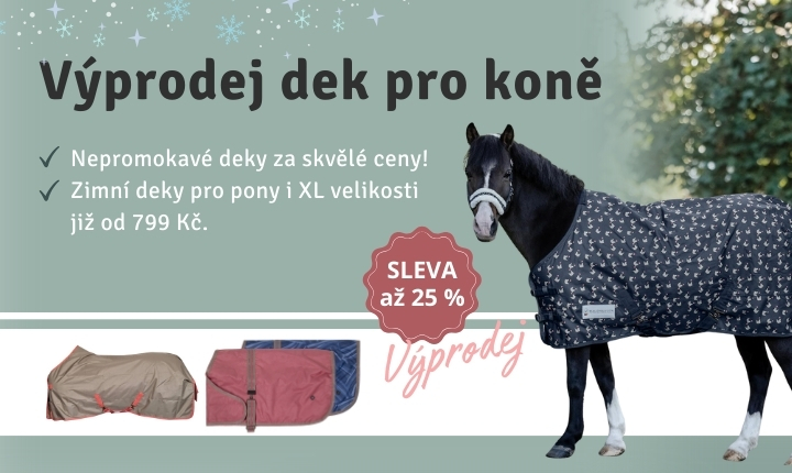 Výprodej dek pro koně