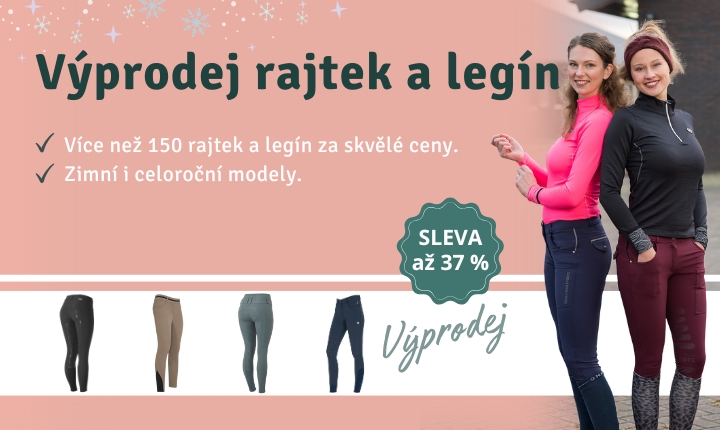 Výprodej rajtek a legín